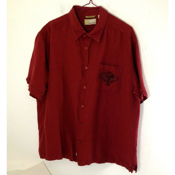 Cubavera Embroidered Cocktail Shirt Blue Agave Tequila Linen Blend Pocket Sz XXL - Picture 1 of 12